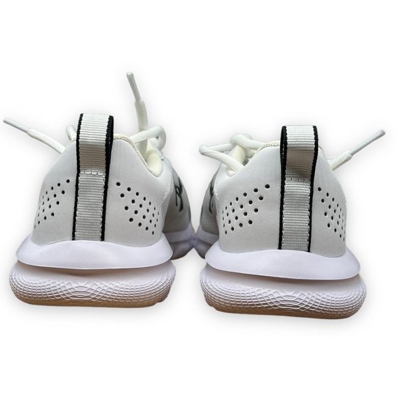 Under Armour Womens Charged Assert 9 White‎ Black Size 6 Running Shoes Women - Picture 3 of 12